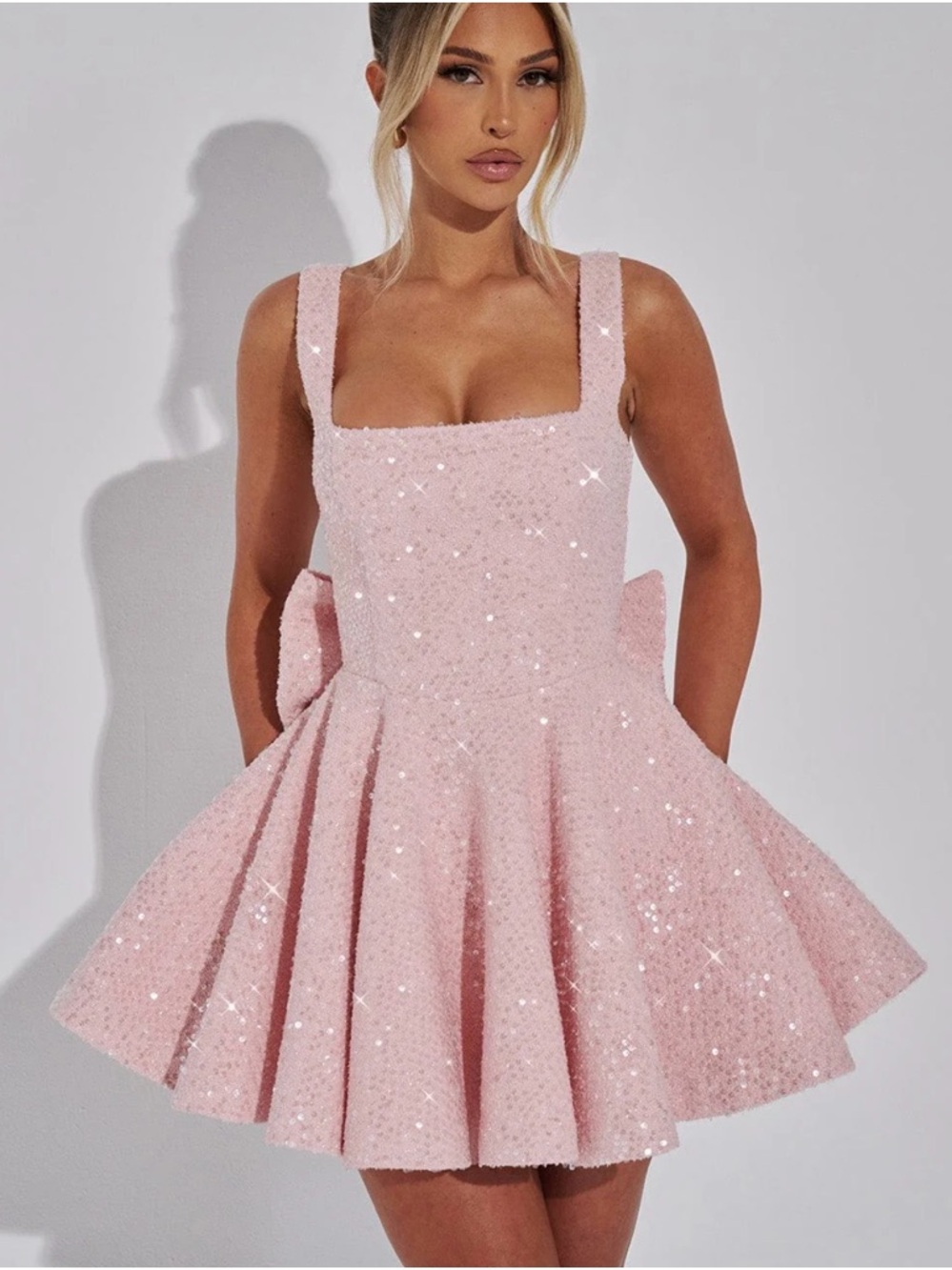 Babyboo DOROTHY MINI DRESS -
BLUSH Pink Small